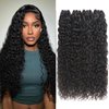 Beauty Queen 16A Grade Bundles Human Hair Water Wave 18 18 18 18 Inch 100% Unprocessed Brazilian Raw Bundles Human Hair 4 Thick Bundles Deals Double Weft Hair Extensions for Black Women