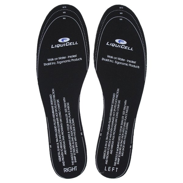 Ergo21 Liquicell Plantar Fasciitis Insoles Reduce Foot Friction Hotspot and Fatigue - Liquid-Filled Membranes Improved Blood Flow by 150% - Shoe Inserts for Men 10-12