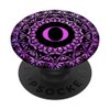 Cell Phone Pop Up Grip Holder,Monogram Mandala Pink Purple O PopSockets Grip and Stand for Phones and Tablets