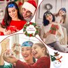12 Pieces Christmas Twisted Headbands Snowflake Elastic Turban Headband Multi-style Headband Christmas Tree Non Slip Hair Accessories Wide Knot Hair Bands Headwrap for Women Girls (Lovely Pattern)