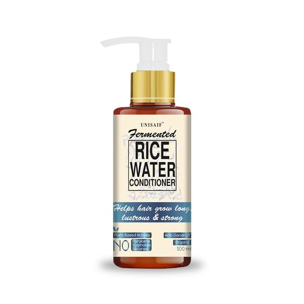 Unisaif Rice Water Hair Conditioner - Rice Water for Hair Growth Deep Conditioner for Dry Damaged Hair | Conditioner for Dry Hair | Paraben & Sulphate Free | Silicon Free (100 ml)