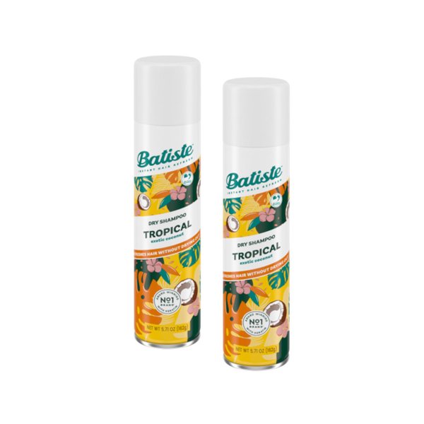 Batiste Dry Shampoo, 10.10 Ounce (Tropical, Value Pack of 2)