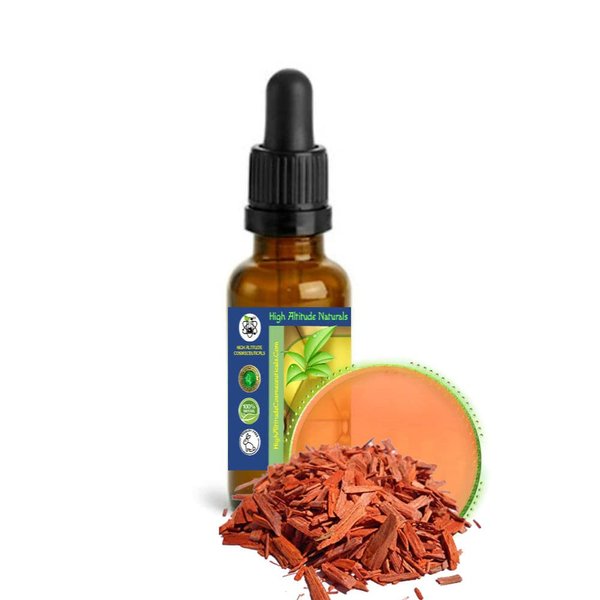 1oz (30ml) Red Sandalwood (Pterocarpus Santalinus) Hydrosol Extract (Distillate Floral Water) - Skin Toner, Nourishing, Hydration, Astringent, Anti-aging - Faint Woody and Slightly Sweet Aroma