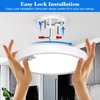 Motion Sensor Ceiling Light Wired, LED Flush Mount Ceiling Light Fixture 18W/1600LM, Motion Sensor Light Indoor for Stair Closet Porch Hallway Laundry, Time Dimmable Ceiling Lights 3000k/4000k/6000k