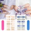 Flower Full Wrap Nail Stickers for Nail Art 8Sheets Semi Cured Gel Nail Strips Sticker Spring Daisy Floral Design Nail Wraps Supplies Self Adhesive Gel Nail Polish Decals for Women DIY Nail Decoration