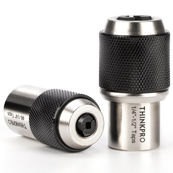 Thinkpro 2pcs Tap Socket Set,Extraction Tool With Adjustable Jaws,Suitable for Taps,Reamers,Screw Extractors