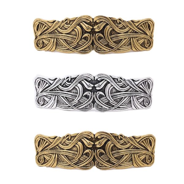 3Pcs Celtic Hair Stick Vintage Barrette Irish Style Hair Slide Clip Stick Hair Accessories for Girls and Women