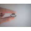 Generic Tiny small dark silver tone oval metal hair claw clip