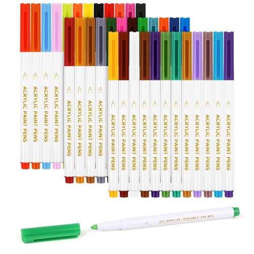 CHARSOCO Wet Erase Markers, 36 Colors Whiteboard Markers, Low Odor White Board Wet Erase Pens with 1-5mm Fine Tip, Perfect for Writing on Whiteboards, Glass, Mirror, Home, Office and School Supplies