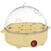 BELLA Rapid Electric Egg Cooker and Poacher with Auto Shut Off for Omelet, Soft, Medium and Hard Boiled Eggs - 7 Egg Capacity Tray, Single Stack, Yellow