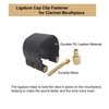 Bb Clarinet Leather Ligature and Plastic Clarinet Mouthpiece Cap Ligature Fastener Mouthpiece Cover for Clarinet