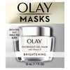 Face Mask Gel by Olay Masks, Overnight Facial Moisturizer with Vitamin C and Hyaluronic Acid for Brighter Skin, 1.7 Fl Ounce
