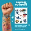 Savvi - 50 Sea Creature Temporary Tattoos: Skin-Safe Ink, Great for Birthday Parties, Gifts for Boys and Girls Ages 4-12+, Made in the USA [6 sheets, 50 count]