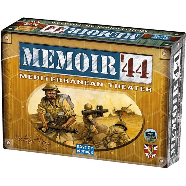 Memoir '44 Mediterranean Theatre Board Game EXPANSION - Command the British Army! Strategy Game for Kids & Adults, Ages 8+, 2 Players, 30-60 Minute Playtime, Made by Days of Wonder