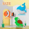 3 Pack Sensory Fidget Poppers Push Bubble Toy, Silicone Squeeze Autism Anxiety Stress Relief Educational Popping Toys for Kids Adults - Clown Fish, Whale, Turtle