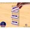 Marketing Holders Wall Mount Business Card Holder with Hanging Hardware For 3.5" x 2" Cards 3 Pocket Clear Acrylic Vertical Display Rack Organizer Holds 50 Business or 30 Gift Cards
