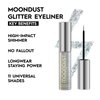 URBAN DECAY Moondust Liquid Glitter Eyeliner (Disco Daydream - Silver Holographic Glitter), Sparkly Eye Liner, Glitter Eyeshadow Topper, Universal Shimmering Shades, No Fallout - 0.25 fl oz