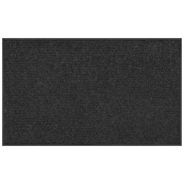 Apache Mills Enviroback Apache Rib Doormat, 18" x 27", Onyx