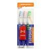 Elgydium Inter-Active Soft Toothbrush Pack of 3 Toothbrushes