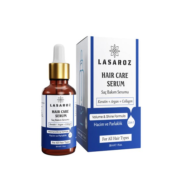 lasaroz Hair Care Serum | Argan, Collagen, Keratin Hair Oil | Nourishing, Shine, Growth Hair Serum 1 Fl. Oz.