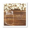 Country Sparkler Personalized Luncheon Napkins / 100 White Paper Uncoined Rustic Lights Napkins With Choice Of Font / 6 1/2'' x 6 1/2'' Folded Custom Napkins/Made In The USA
