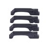 Dilwe 4Pcs RC Car Door Handles, Plastic Simulation Door Handles with Screws for Traxxas -4 D90 Axial SCX10 1/10 RC Crawler Car(Black) Car Model Accessory