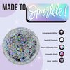Stunt Trainer Cheer Glitter Face Body Makeup Peel Off Gel Chunky Holographic 15 Colors 1.6oz Vegan Cruelty Free Nontoxic Cheerleader Cheerleading Makeup