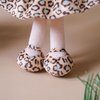 Gloveleya Baby Dolls Soft Snuggly First Baby Girl Gifts Plush Doll with Light Skin & Leopard Dress 12inches Animal Series