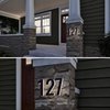 LN LUMANUMBERS 5 Inch House Numbers, Stainless Steel, Premium Quality, Backlit LED Illuminated Home Address Number, Lighted House Numbers, Modern Address Numbers (1, Black)
