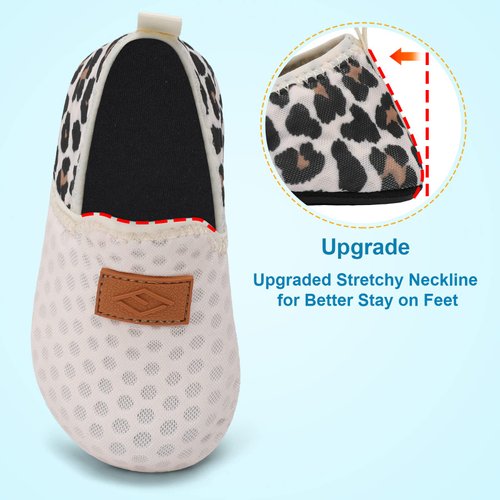 Baby Girl Slipper Socks Swim Pool Water Shoes Toddler Girls Boy Barefoot Shoes Summer Beach Swim Aqua Water Shoes Beige Size 4.5-5.5