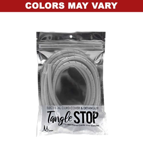 Turbo Power Twin Turbo 2800 Black Hair Dryer Model 314 and M Hair Designs Tangle Stop Cord Detangler (Bundle 2 Items)