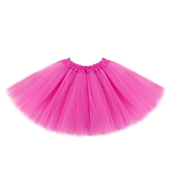 Tutus for Girls 3 Layered Tulle Tutu Skirts for 4-12 Year, Birthday Dance Halloween Cosplay Party Supplies Pink