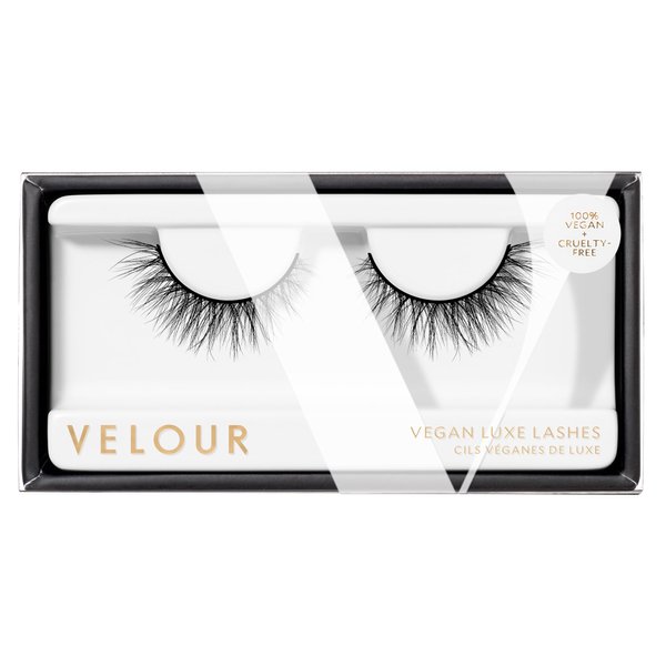 Velour Vegan Luxe Eyelashes – Luxurious Natural False Lashes - Lightweight, Reusable, Handmade Fake Lash Extensions - Wear up to 25 Times – 100% Vegan Mink, Soft and Comfortable, All Eye Shapes