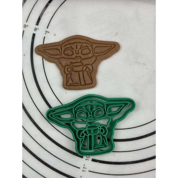 The Child with Cup Cookie Cutter & Mold 4” inches Produced by 3D Kitchen Art
