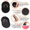 6 PCS Pocket Palm Combs for Men Black Shampoo Comb Hair Brush Scalp Massager Brush Comb Mini Finger Brush Scalp Comb for Home Travel Use