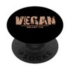 Vegan in beige training workout fitness motivation gym vegan PopSockets Swappable PopGrip