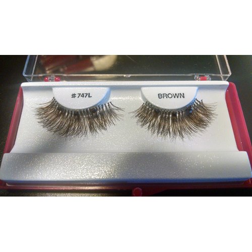 Handmade Magnetic Lashes - FULL LASH - 3 Magnets - 4 lash length options - brown or black (L, Brown)