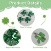 Totelux St. Patrick's Day Shamrock Hair Clips Sequins Hair Pins Irish Green Clover Hair Barrettes Glitter Alligator Clips for Women Girls Hair Accessories Holiday Party Supplies Gift 4PCS
