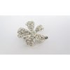 Generic Small flower crystal alligator hair clip for fine thin hair (Clip quantity: 2 clips), 1 Count (Pack of 1)