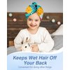 Akkya Microfiber Hair Towel Wrap for Kids Girls Women 2 Pack Drying Turban Towels for Wet Hair Quick Dry Head Wraps Cute Hawaiian Cartoon Print
