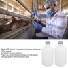 100ml Veterinary Syringes Bottles, Reusable Livestock Injection Bottles for Animals and with Premium Material