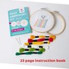 CraftLab Embroidery Kit for Beginners, Kids Craft Starter Kit Gift for Ages 7 to 13, Includes 10 Projects, Embroidery Hoops, Fabric, Patterns, Floss, Needles, Needlepoint Cross Stitching Supplies
