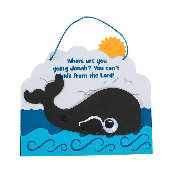 Jonah and The Whale Craft Kit - Makes 12 - Religious Crafts for Kids and Fun Sunday School Activities