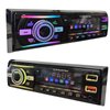 3050 12V Car Stereo Audio MP3 Player with Bluetooth Handsfree Calls, Music Play, FM Radio, Dual USB/AUX Playback, 7-Color LED Lights,VA LCD Display & Remote Control, Phone Charging