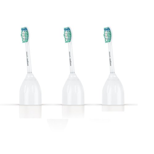 Philips Sonicare Genuine E-Series Replacement Toothbrush Heads, 3 Brush Heads, White, HX7023/30