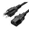 3 Prong AC Power Cord 10ft Long Standard | 125V-250V | for Computer, Monitor, TV, Printer, Power Supply PSU Electric Cable Replacement Power Cord