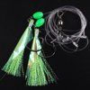Bait Rigs Set, Fishing Bait Rigs, Fishing Rigs with Sharp Circle Hooks Fish Skin Glow Beads Saltwater Bottom Fishing Rigs Rock Cod Rigs for Rockfish Lingcod Sea Bass 7 Pack