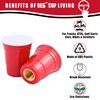 Tire Valve Stem Caps | Tire Caps Red | Durable Construction - Set of 2 Universal Tire Caps - Stylish and Protective Valve Stem Covers for Cars, Bikes, & More | Eco Friendly BPA & Phthalates Free