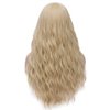 Mildiso Blonde Wigs for Women 26" Long Blonde Wig with Bangs Curly Wavy Natural Cute Soft Hair Wig for Daily Party M062GD
