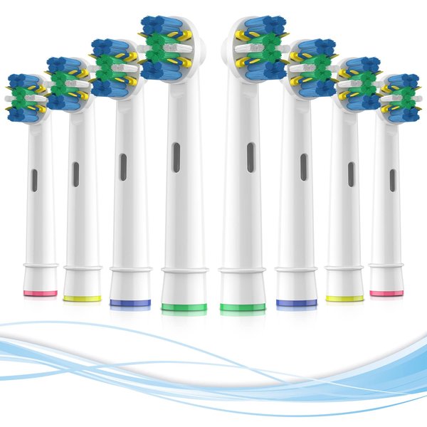 Replacement Toothbrush Heads for Oral b Replacement Heads, FHADAY Professional Electric Toothbrush Heads, Brush Heads Refill Compatible with Oral b 7000/Pro 1000/9600/ 5000/3000/8000 (8 Packs)
